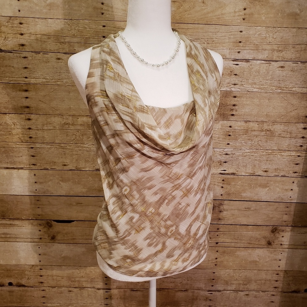 Ann Taylor Cowl Neck Top Size XS